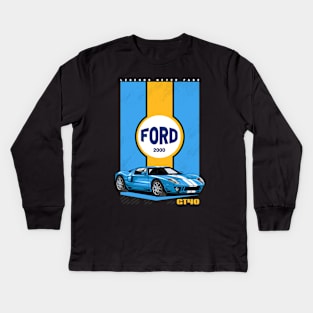 GT40 Exotic Car Kids Long Sleeve T-Shirt